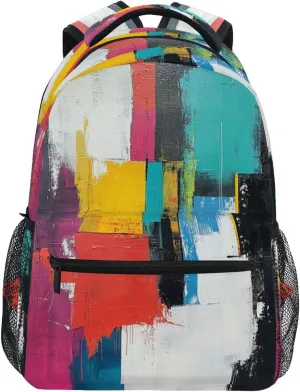 JSTEL Kid Graffiti Art Backpack,Elementary School Backpack Graffiti Art Kid Bookbag for Boy Girl Ages 5 to 13,030