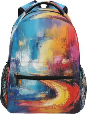 JSTEL Kid Graffiti Art Backpack,Elementary School Backpack Graffiti Art Kid Bookbag for Boy Girl Ages 5 to 13,041