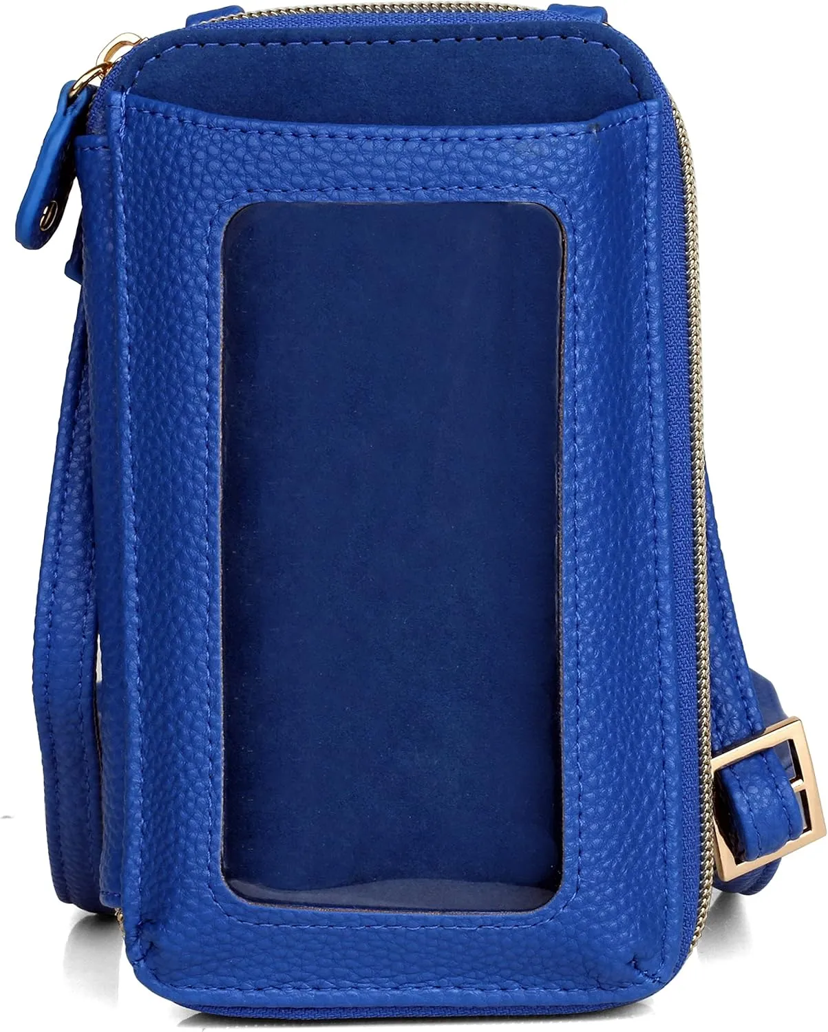 Julia Buxton Solid Pebble Vegan Leather Everywhere Wallet on a String xbody