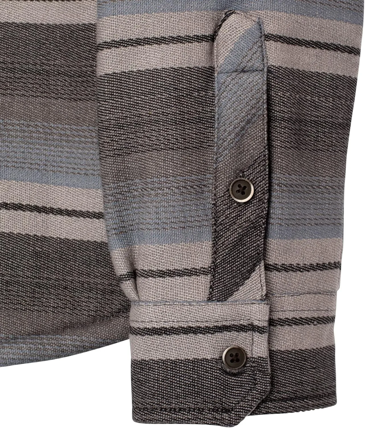 KAVU Eagle Pine Mens Full Zip Jacket Shirt-Midnight Stripe