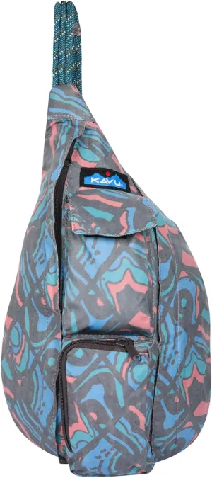 KAVU Mini Rope Sack Sling Crossbody Backpack - Chevron Peak
