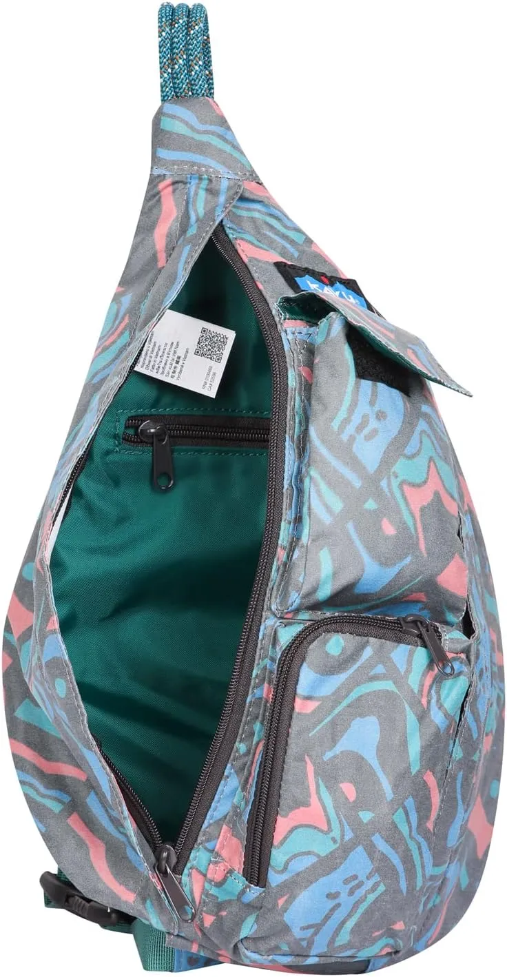 KAVU Mini Rope Sack Sling Crossbody Backpack - Chevron Peak
