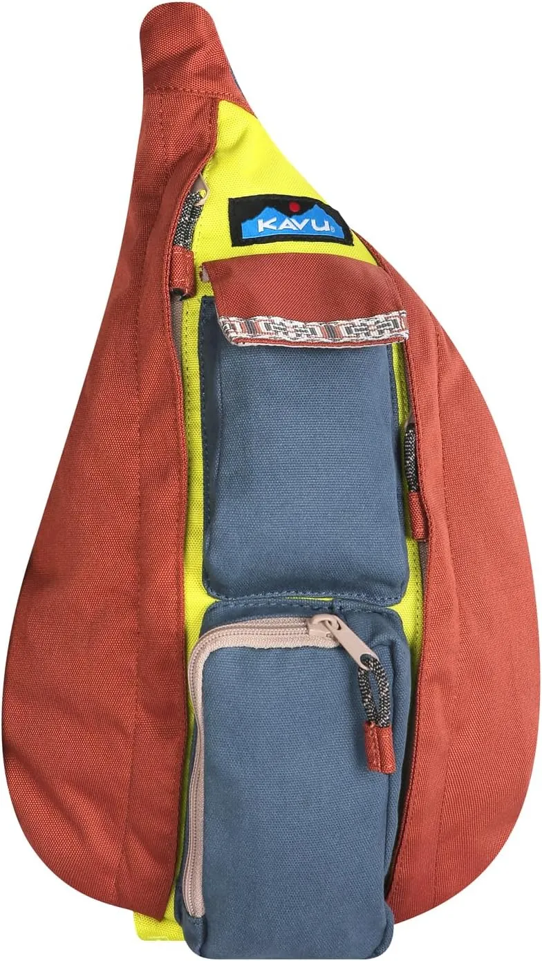 KAVU Original Rope Bag Sling Pack with Adjustable Rope Shoulder Strap