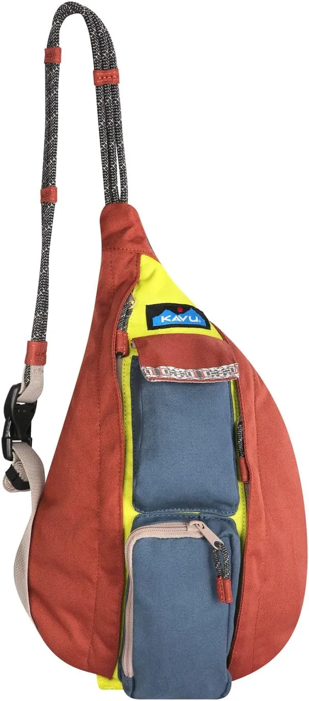 KAVU Original Rope Bag Sling Pack with Adjustable Rope Shoulder Strap
