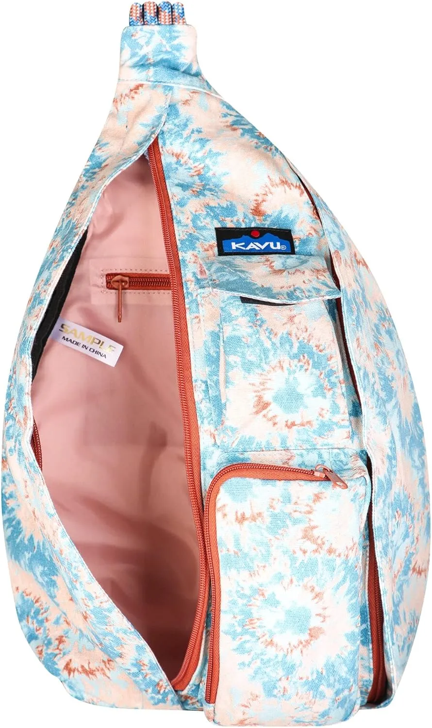 KAVU Original Rope Bag Sling Pack with Adjustable Rope Shoulder Strap