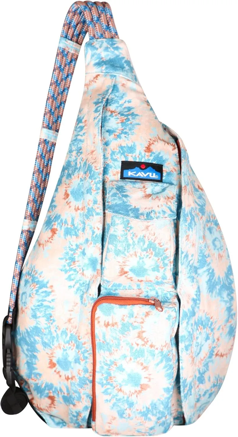 KAVU Original Rope Bag Sling Pack with Adjustable Rope Shoulder Strap