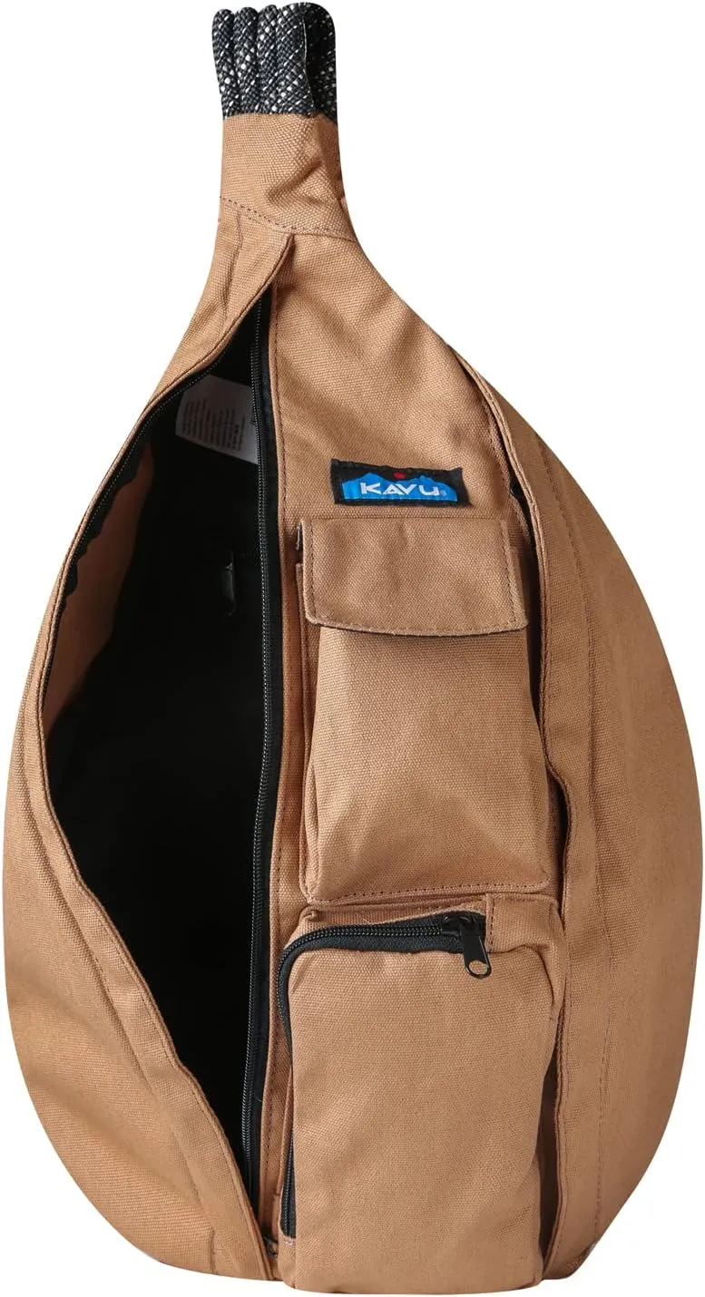 KAVU Original Rope Bag Sling Pack with Adjustable Rope Shoulder Strap