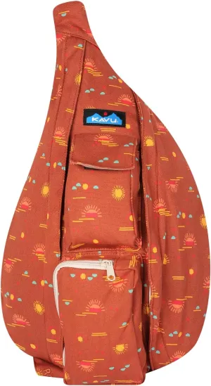 KAVU Original Rope Bag Sling Pack with Adjustable Rope Shoulder Strap