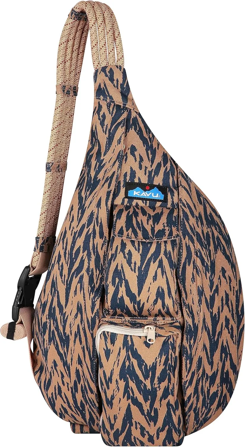 KAVU Original Rope Bag Sling Pack with Adjustable Rope Shoulder Strap