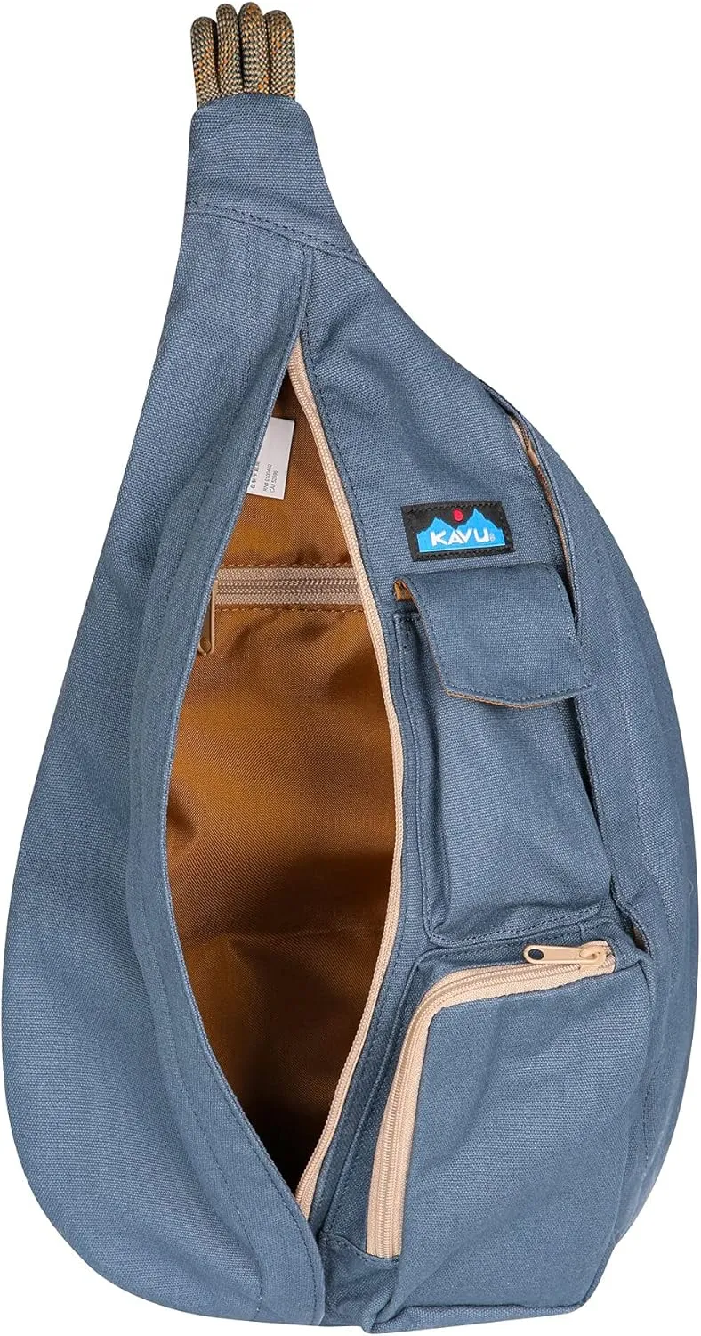 KAVU Original Rope Bag Sling Pack with Adjustable Rope Shoulder Strap