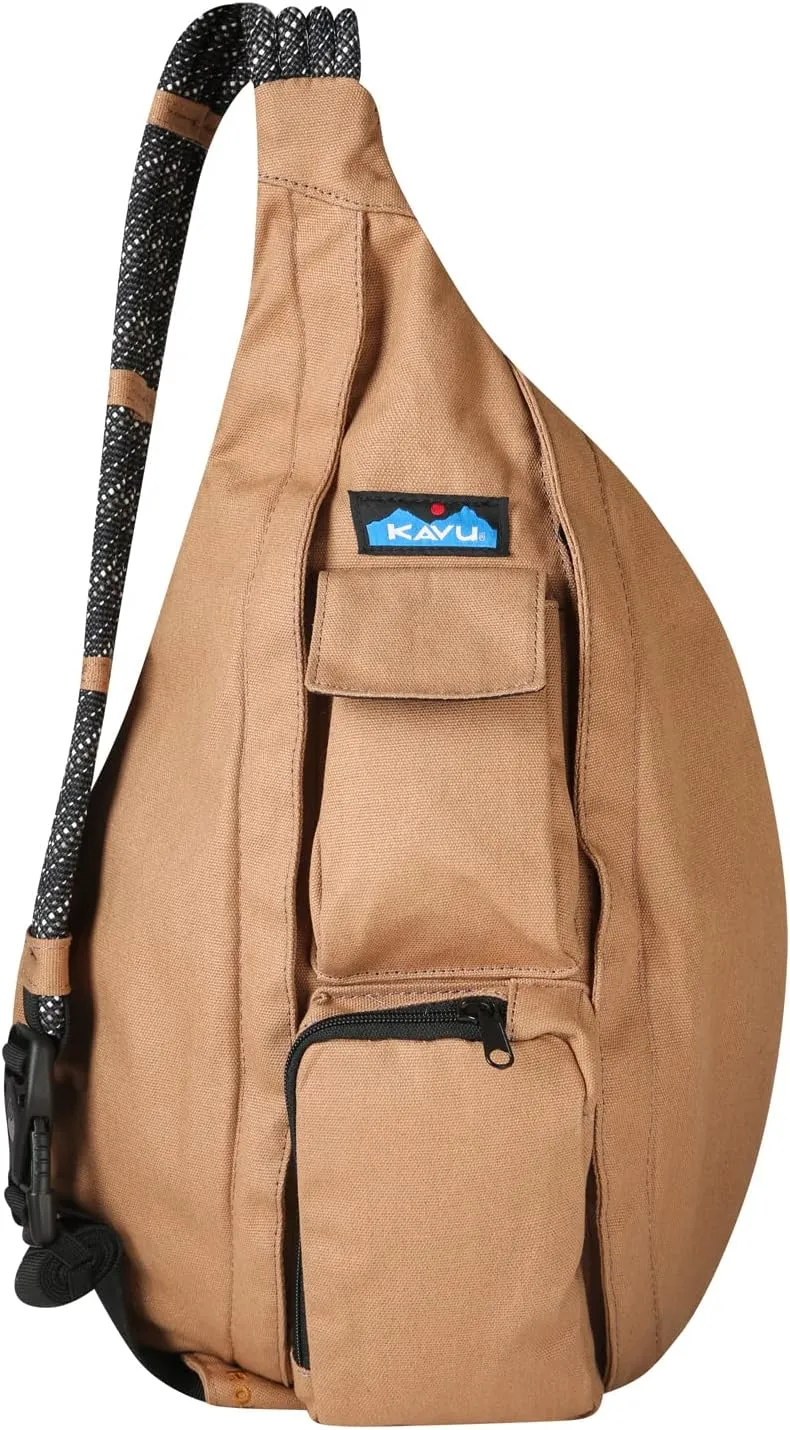 KAVU Original Rope Bag Sling Pack with Adjustable Rope Shoulder Strap