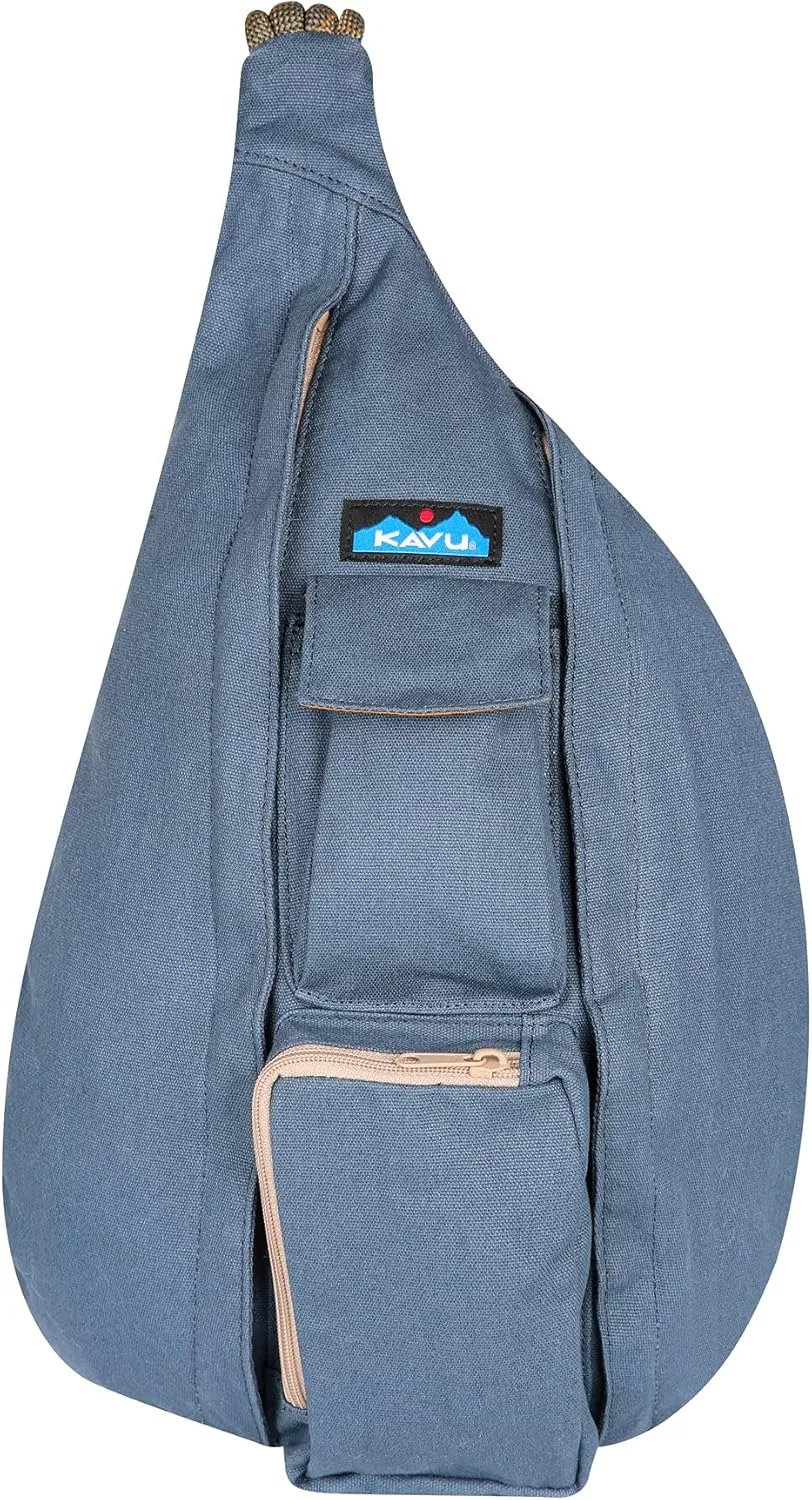 KAVU Original Rope Bag Sling Pack with Adjustable Rope Shoulder Strap