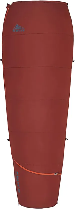 Kelty Rambler 50 Degree Synthetic CloudLoft Insulated Sleeping Bag, Unzips Completely to A Blanket, Anti-Snag Zipper & More