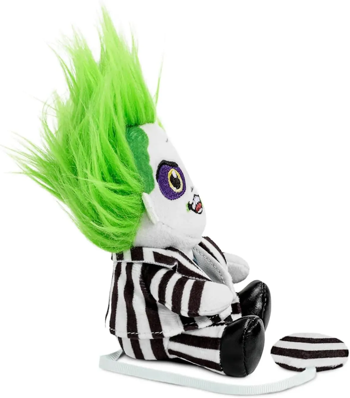 Kidrobot Beetlejuice Officially Licensed Movie Collectible Plush Stuffie - 7.5" Phunny Plush, Beetlejuice (1988) in Striped Suit Shoulder