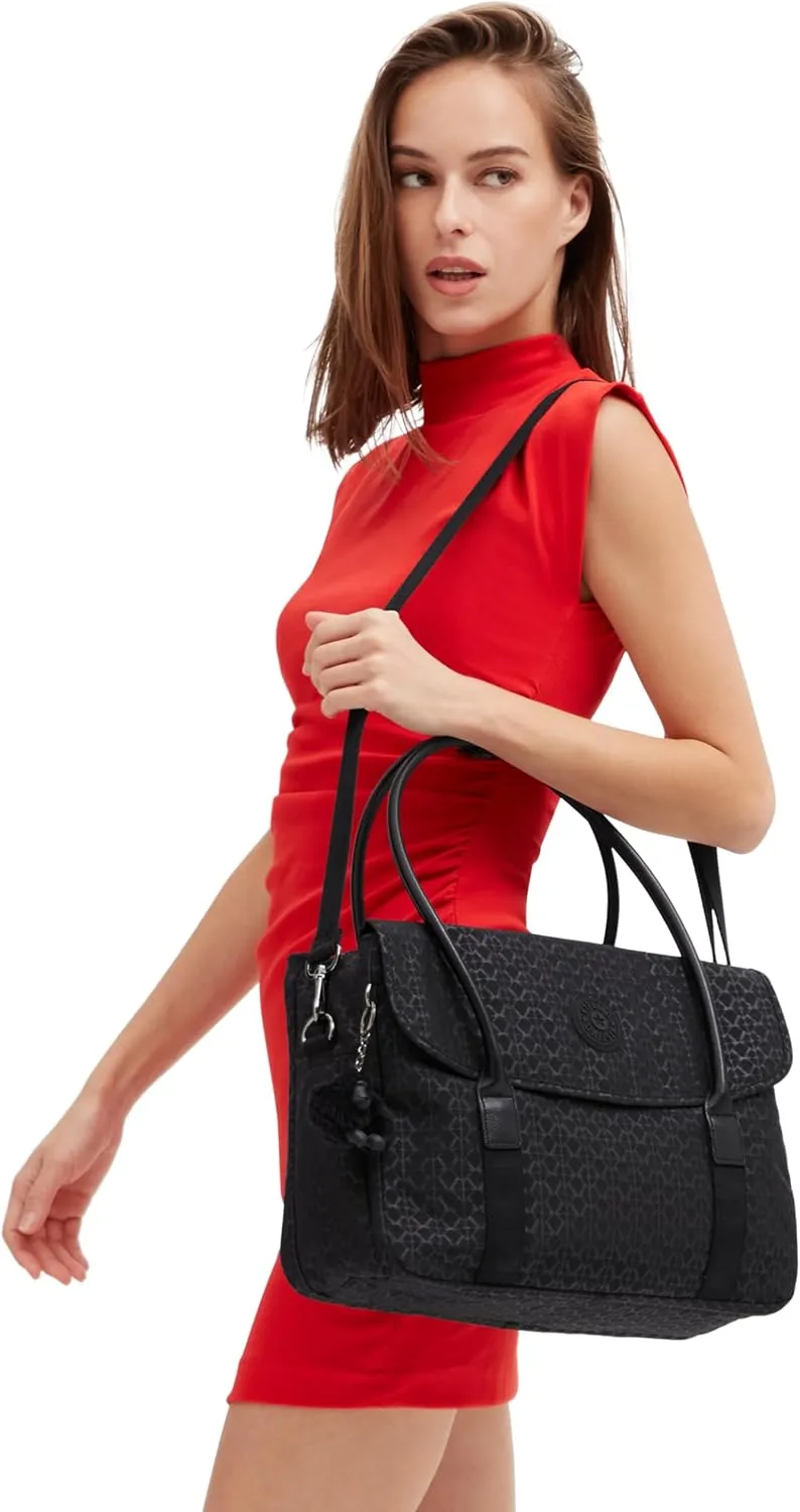 Kipling Women's Superworker Small Laptop, Lightweight Commuter, Nylon Tote Bag