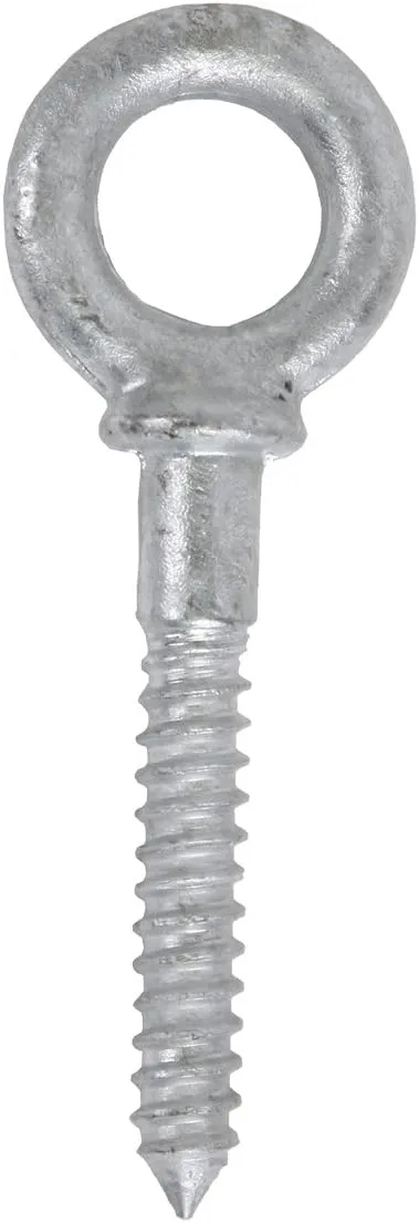 Koch 107100 Forged Steel Shoulder Eye Bolt Screw, 1/2" by 3-1/4", Hot Dipped Galvanized Steel, for Anchoring Chain and Wire Rope, 2,200 lbs. Working Load Limit