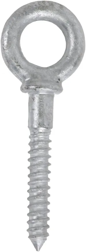 Koch 107100 Forged Steel Shoulder Eye Bolt Screw, 1/2" by 3-1/4", Hot Dipped Galvanized Steel, for Anchoring Chain and Wire Rope, 2,200 lbs. Working Load Limit