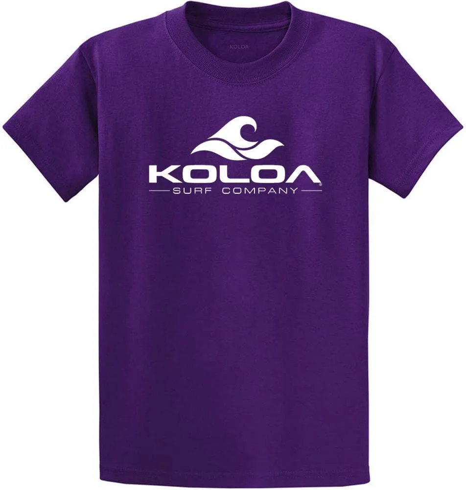 Koloa Surf Classic Wave Logo Tees - Heavy Cotton T-Shirts, Regular, Big & Tall