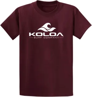 Koloa Surf Classic Wave Logo Tees - Heavy Cotton T-Shirts, Regular, Big & Tall