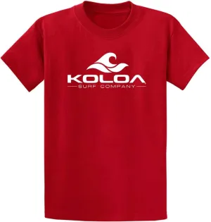 Koloa Surf Classic Wave Logo Tees - Heavy Cotton T-Shirts, Regular, Big & Tall