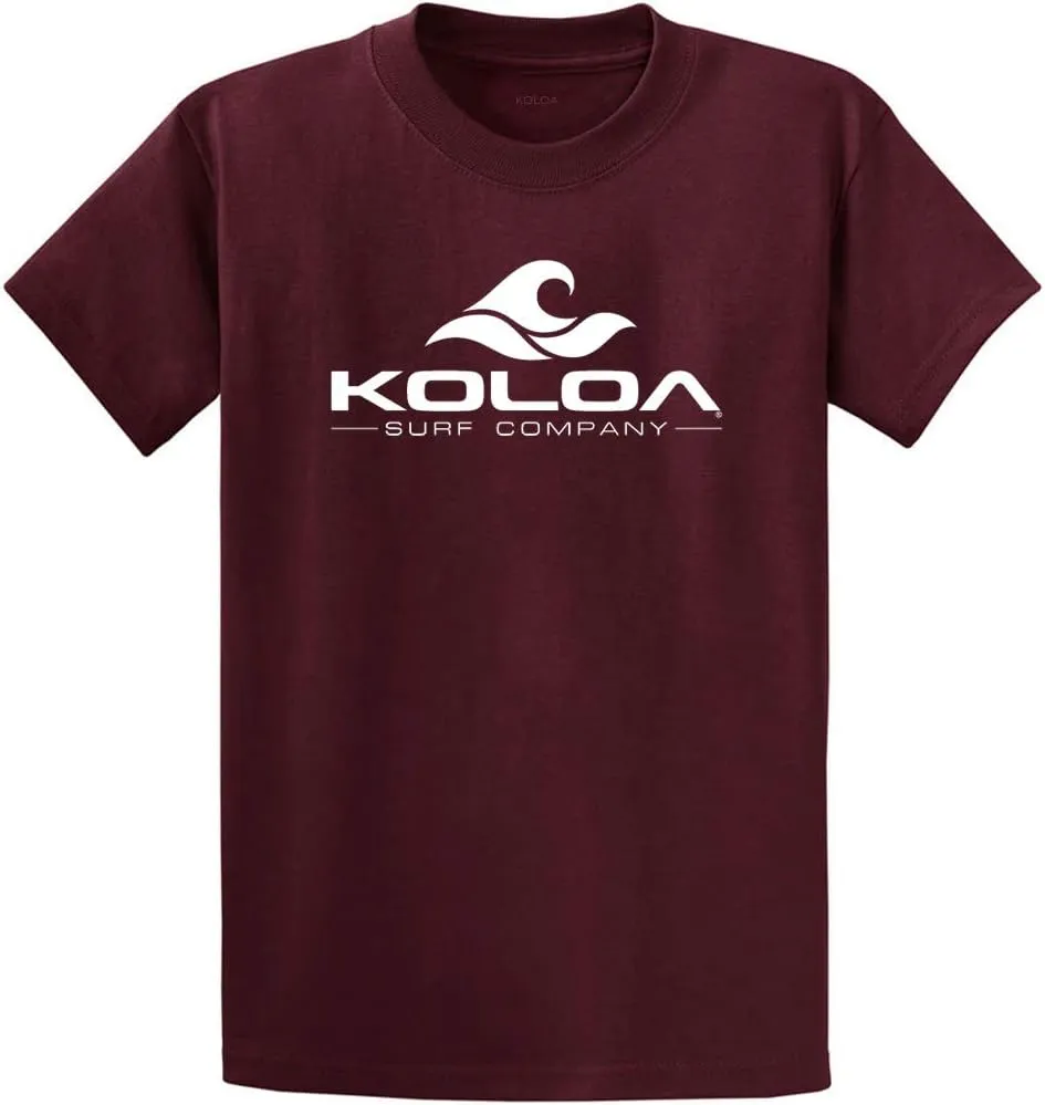Koloa Surf Classic Wave Logo Tees - Heavy Cotton T-Shirts, Regular, Big & Tall