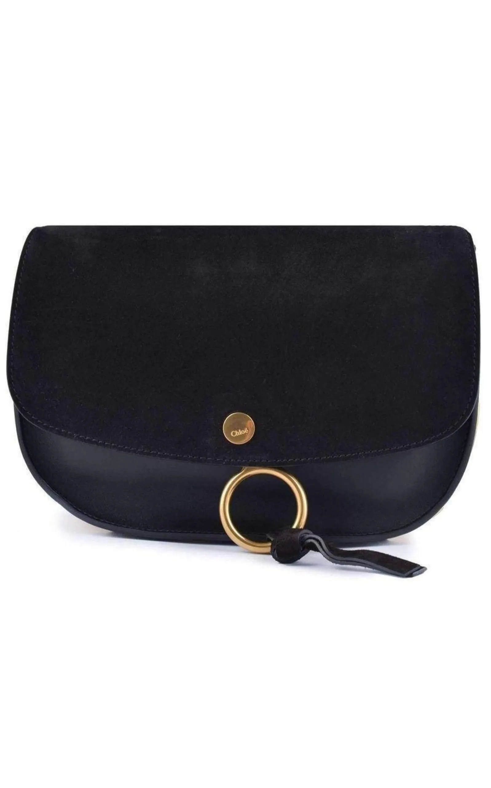 Kurtis Black Leather and Suede Bag