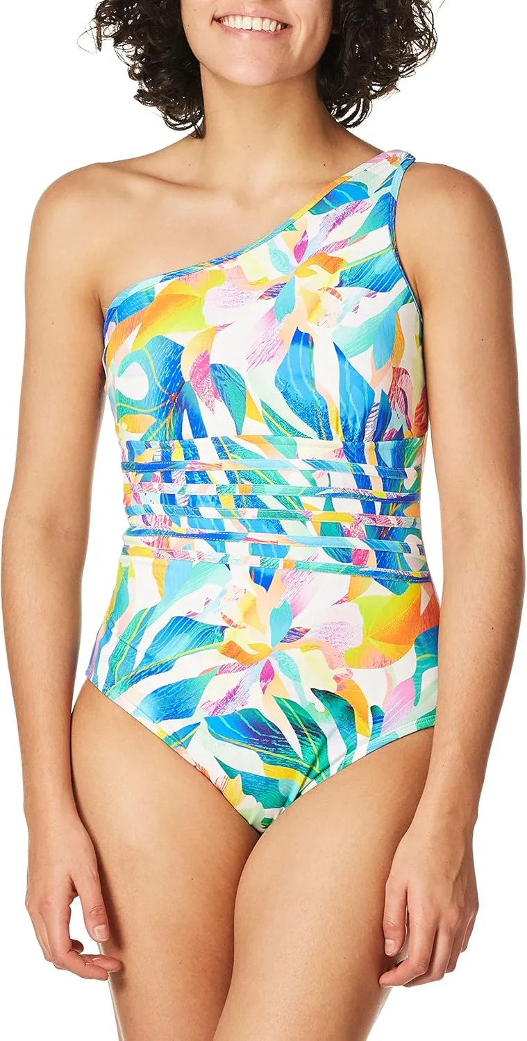 La Blanca Women's Shoulder One Piece Swimsuit