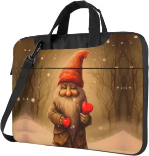 Laptop Crossbody Bag fit,Skull and Rose Laptop Briefcase, Suitable for Office School Travel