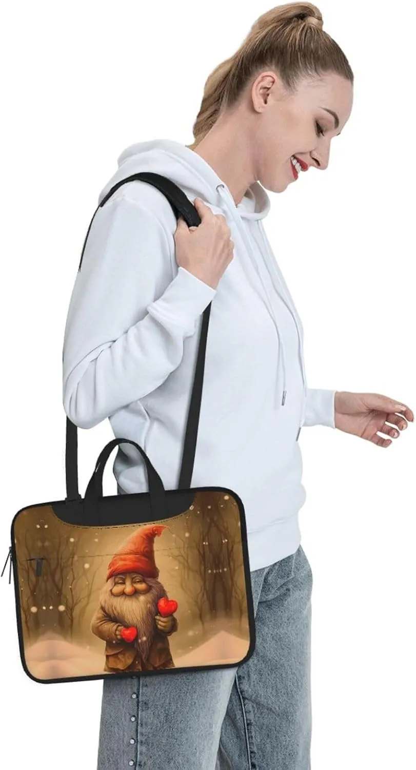 Laptop Crossbody Bag fit,Skull and Rose Laptop Briefcase, Suitable for Office School Travel