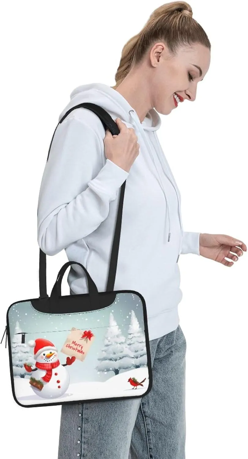 Laptop Crossbody Bag fit,Skull and Rose Laptop Briefcase, Suitable for Office School Travel