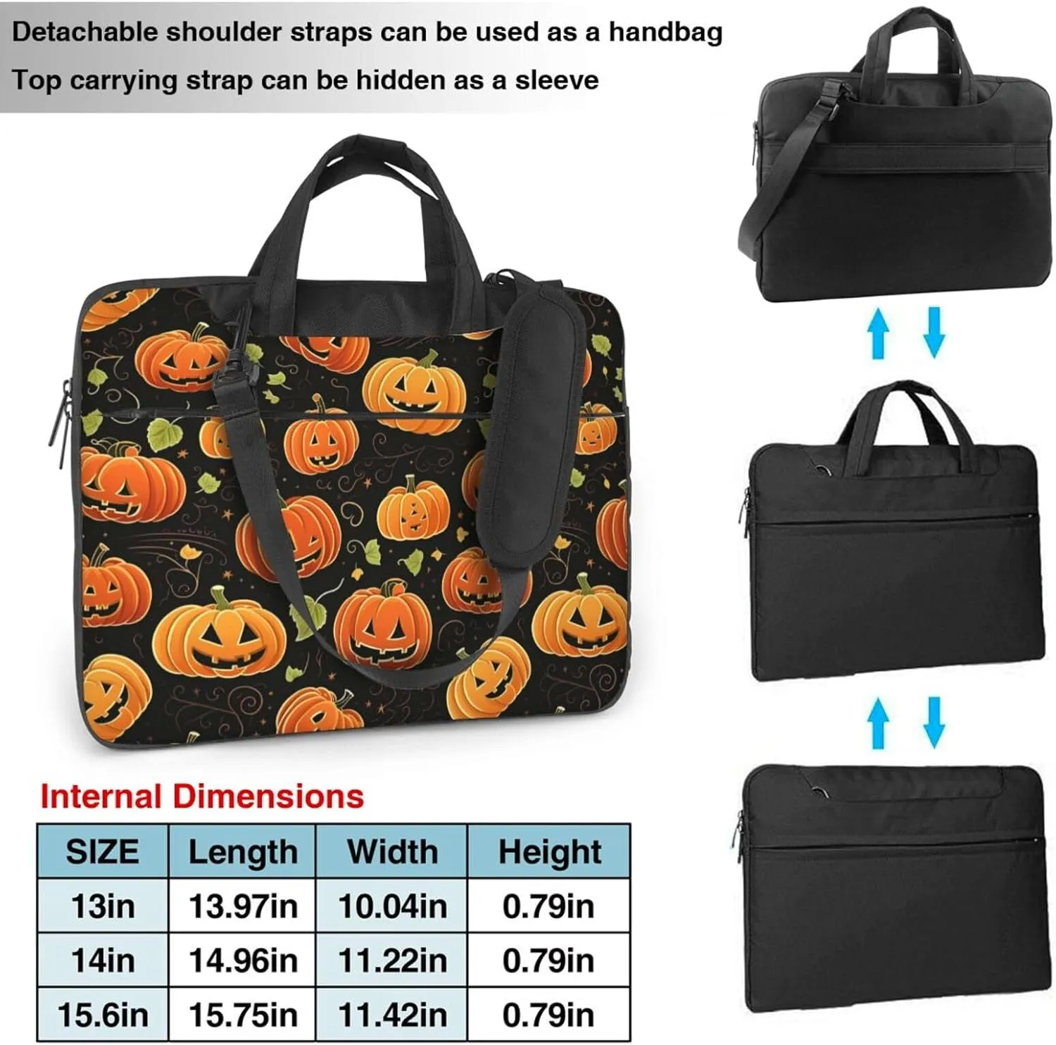 Laptop Crossbody Bag fit,Skull and Rose Laptop Briefcase, Suitable for Office School Travel