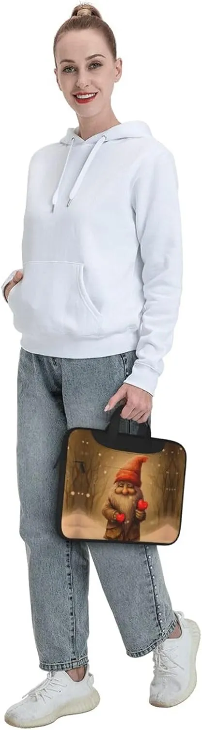 Laptop Crossbody Bag fit,Skull and Rose Laptop Briefcase, Suitable for Office School Travel