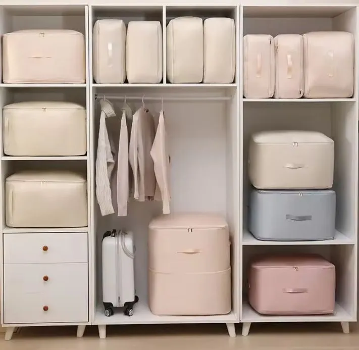 Large Capacity Compression Clothes Storage Bag Waterproof Cabinet Organizer Ultra Space Saving Quilt Pillow Blanket Storagepouch