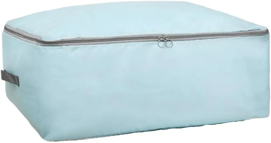 Large Capacity Wardrobe Moisture Proof Organizer Bags Foldable Clothes Quilt Storage Bags Multifunctional Sundries Storage Bag(Pink,L 60x50x25cm)