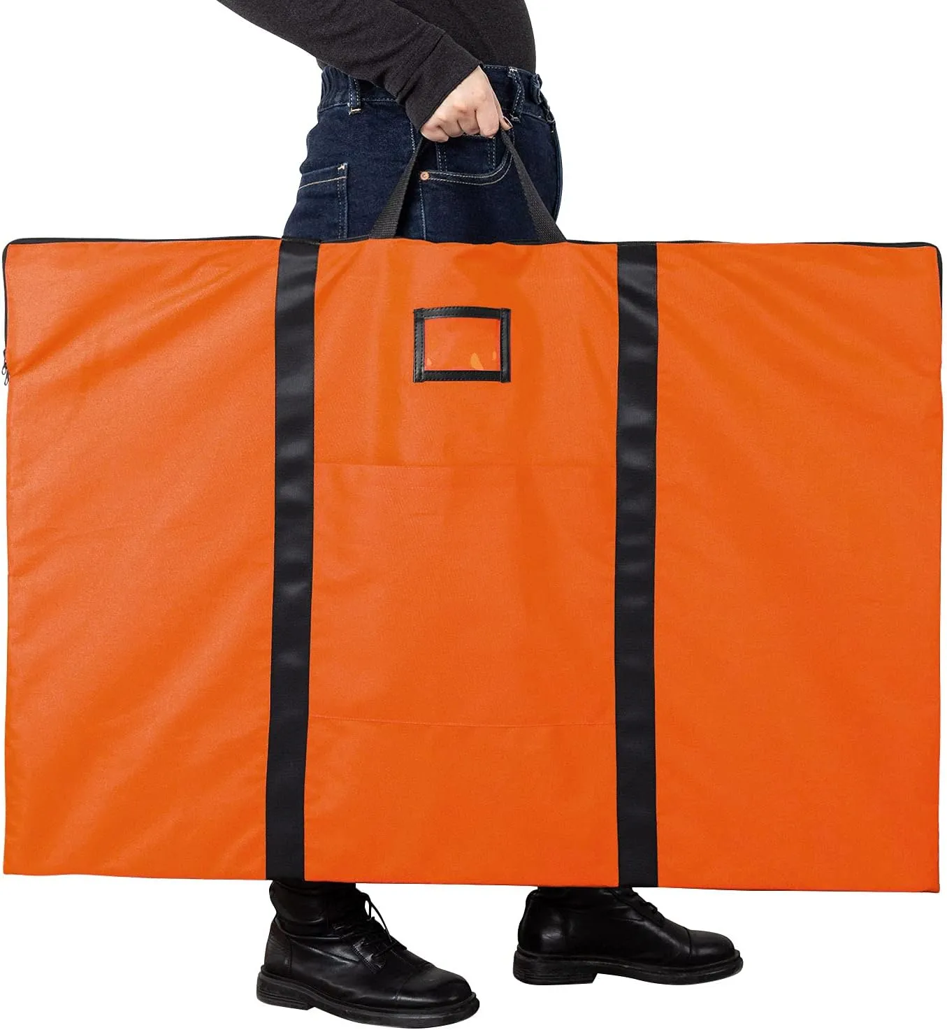 Large Size Art Portfolio Bag with Nylon Shoulder, 24 x 36 inches Light Weight Poster Storage Bag Board Holder with Handle and Zipper for Poster, Sketching and Drawing