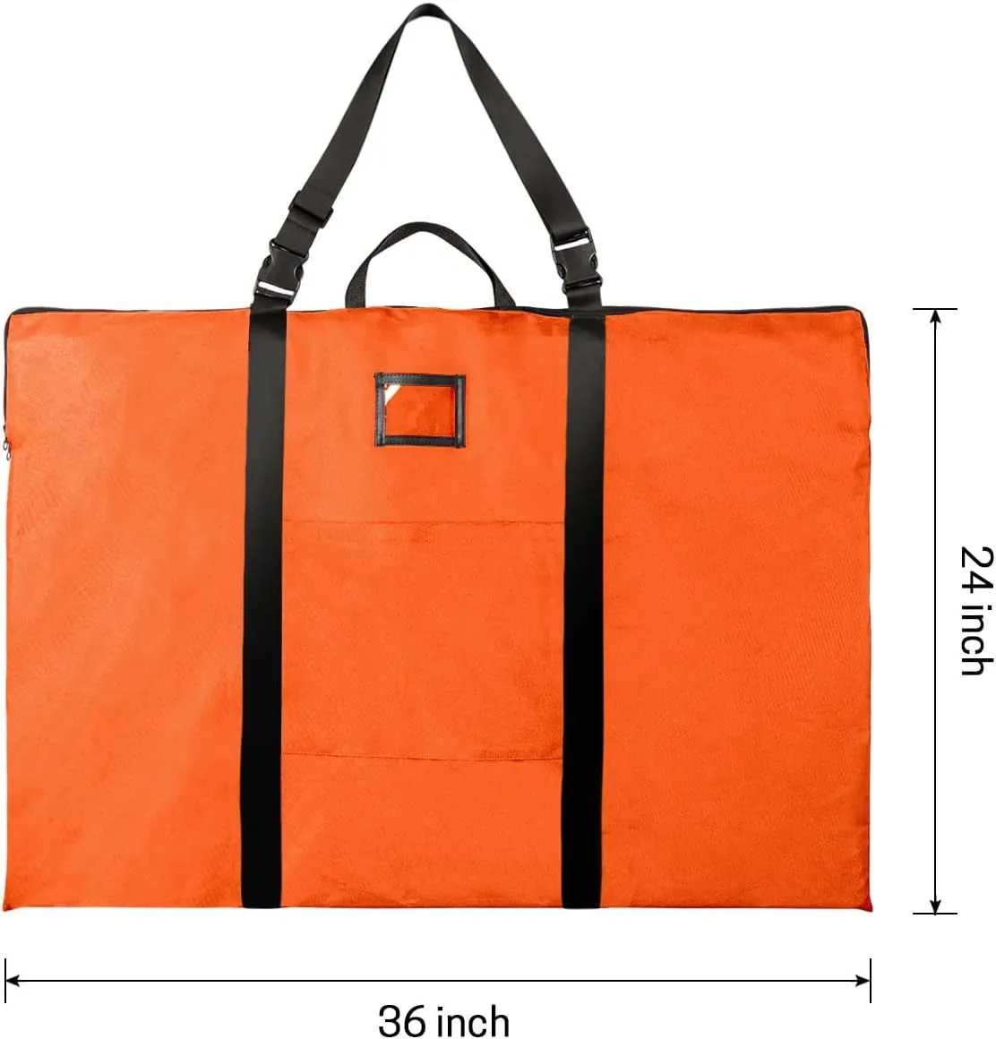 Large Size Art Portfolio Bag with Nylon Shoulder, 24 x 36 inches Light Weight Poster Storage Bag Board Holder with Handle and Zipper for Poster, Sketching and Drawing