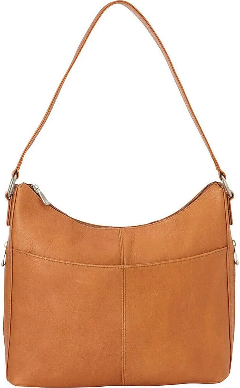 Le Donne Leather Bella Hobo Shoulder Bag, 12.5” x 10” x 2.5” – Antique Hardware