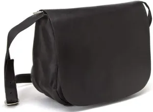 Le Donne Leather Full Flap Shoulder Bag - Colombian Vaquetta Leather Bag, 13.5”