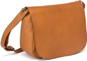 Le Donne Leather Full Flap Shoulder Bag - Colombian Vaquetta Leather Bag, 13.5”