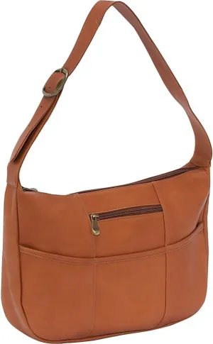 Le Donne Leather Quick Slip Hobo Bag - Premium Full-Grain Colombian Vaquetta Cowhide Leather Shoulder Bag, 13" x 9" x 3"