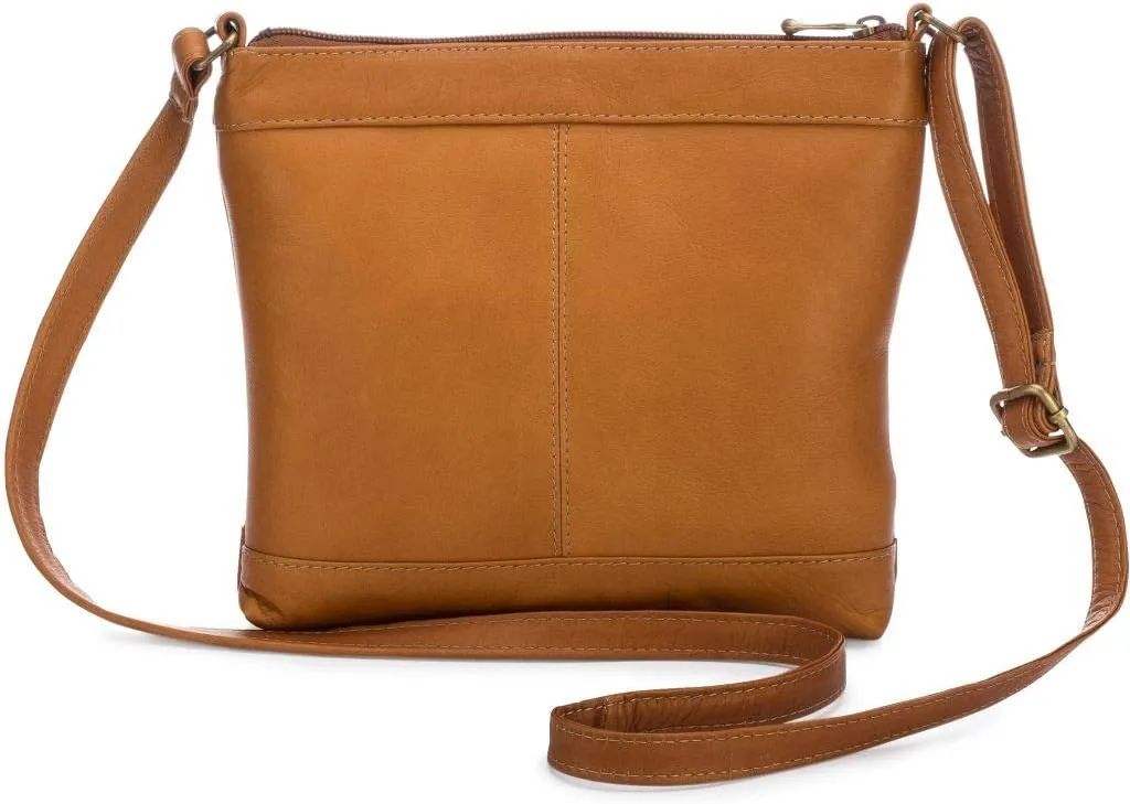 Le Donne Leather Savanna Crossbody Women's Purse Full Grain Colombian Leather Handbag Shoulder Bag Cross Body