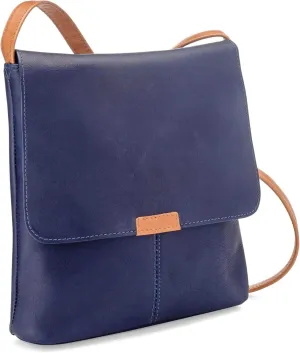 Le Donne Leather Spruce Run Crossbody – Premium Full-Grain Colombian Vaquetta Leather Bag, 9'' x 9.25'' x 2''