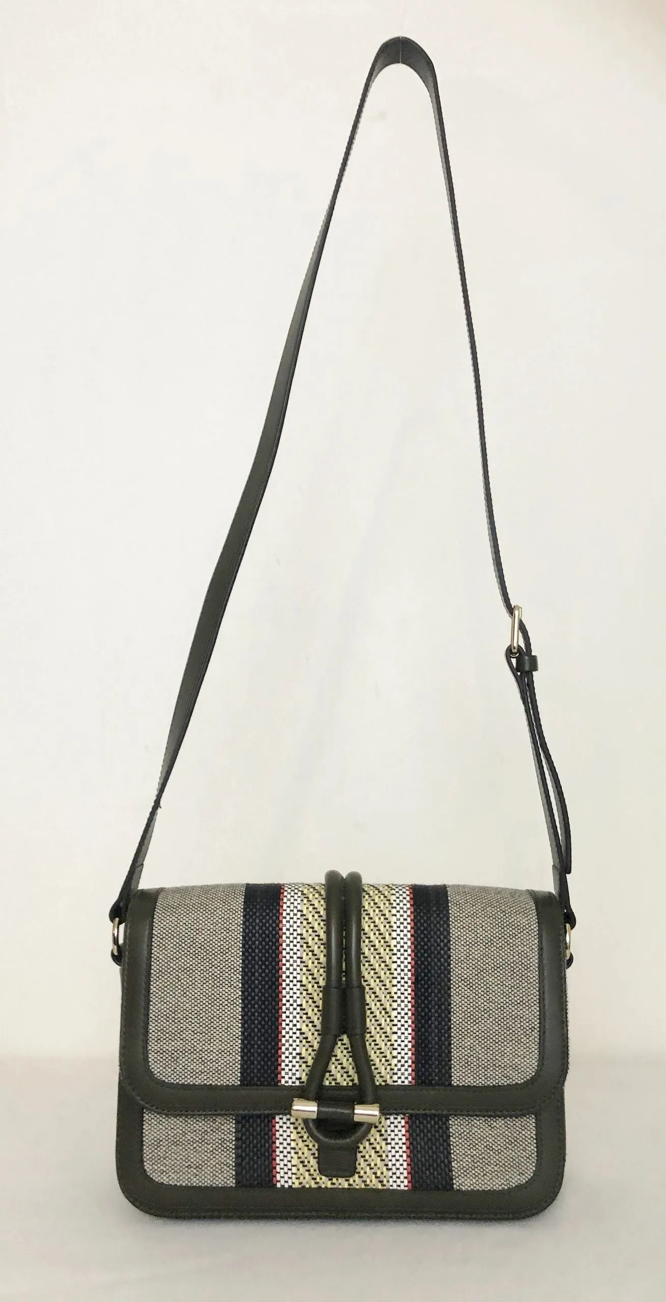 Leather & Canvas Crossbody