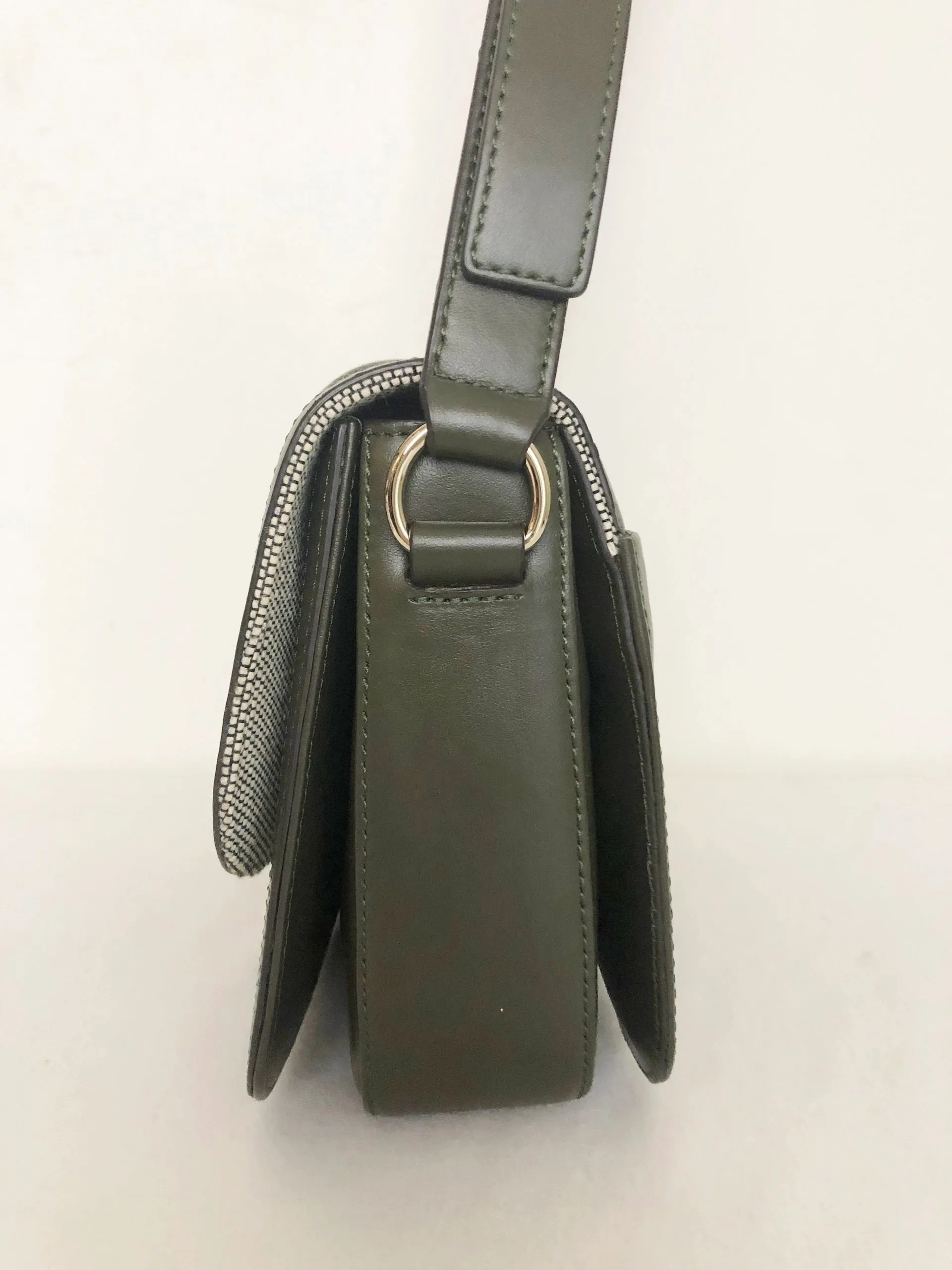 Leather & Canvas Crossbody