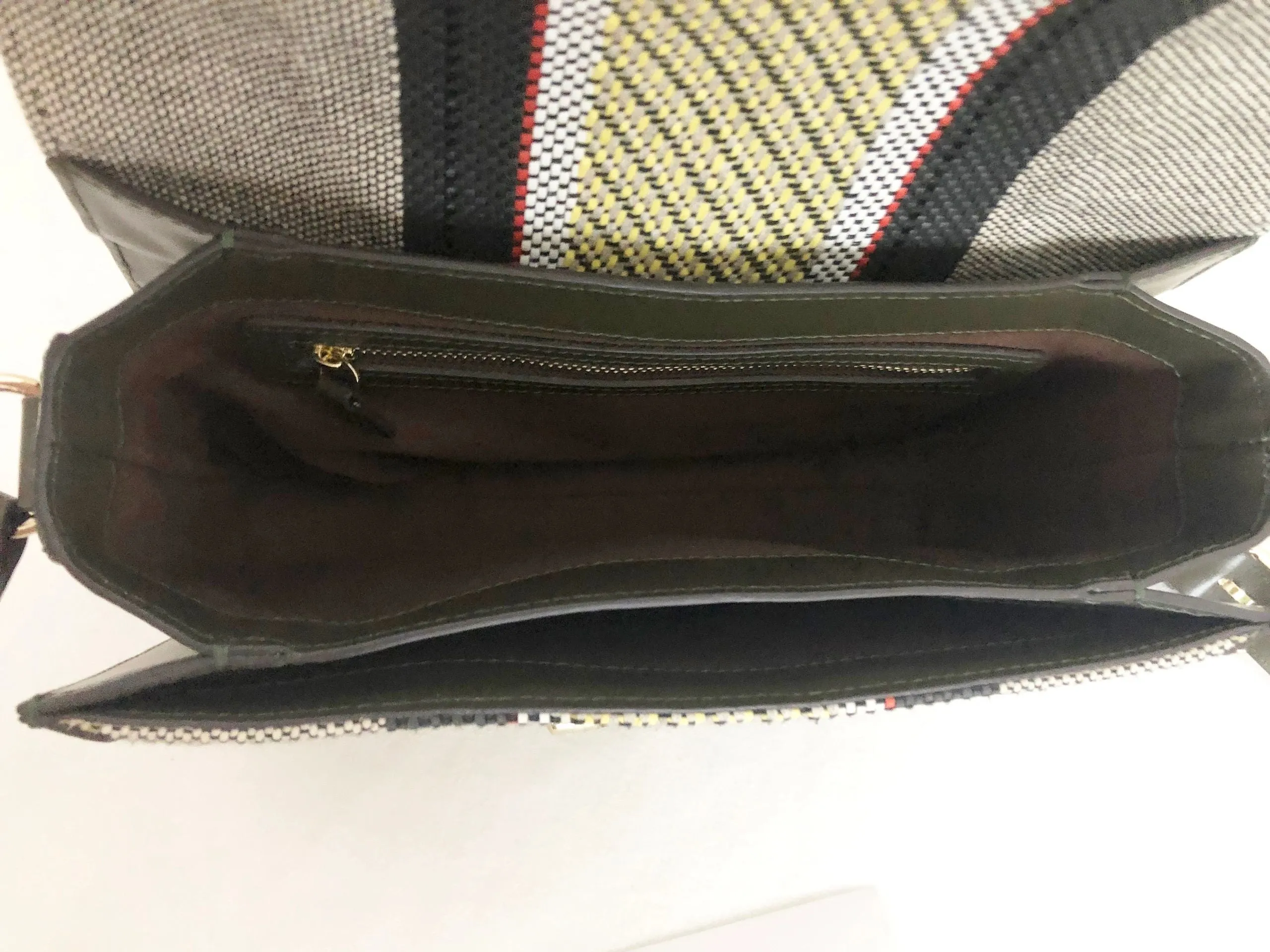 Leather & Canvas Crossbody