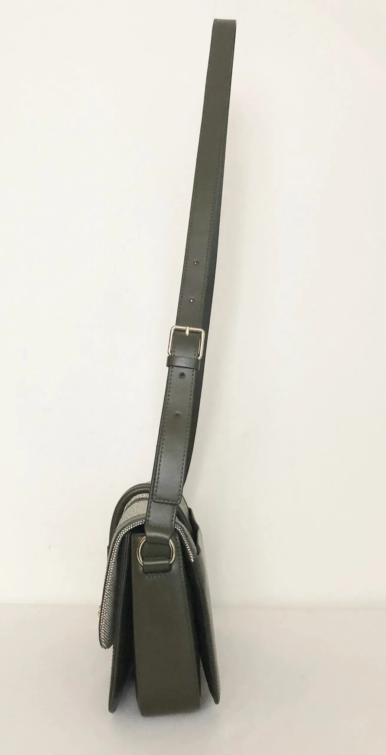 Leather & Canvas Crossbody