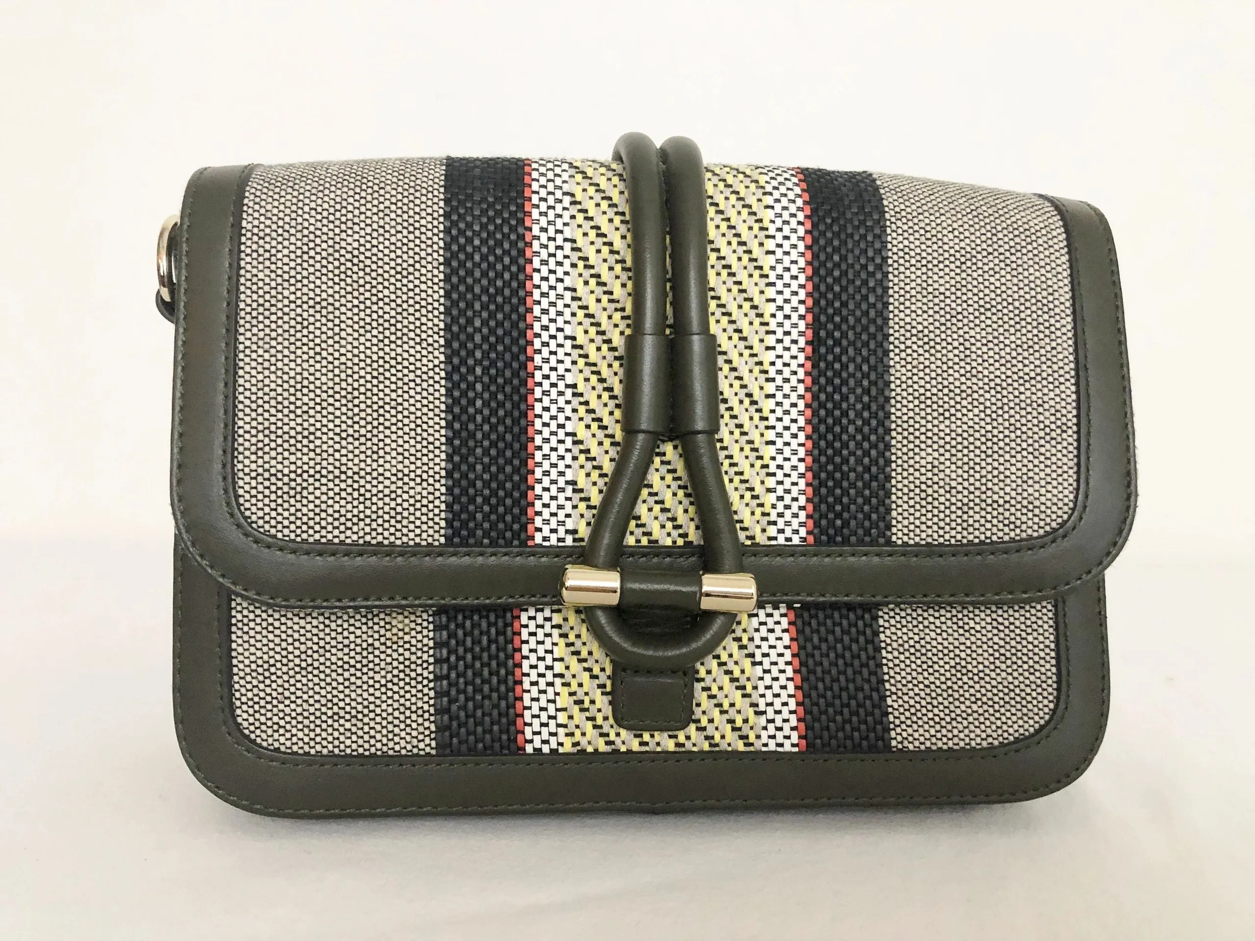Leather & Canvas Crossbody