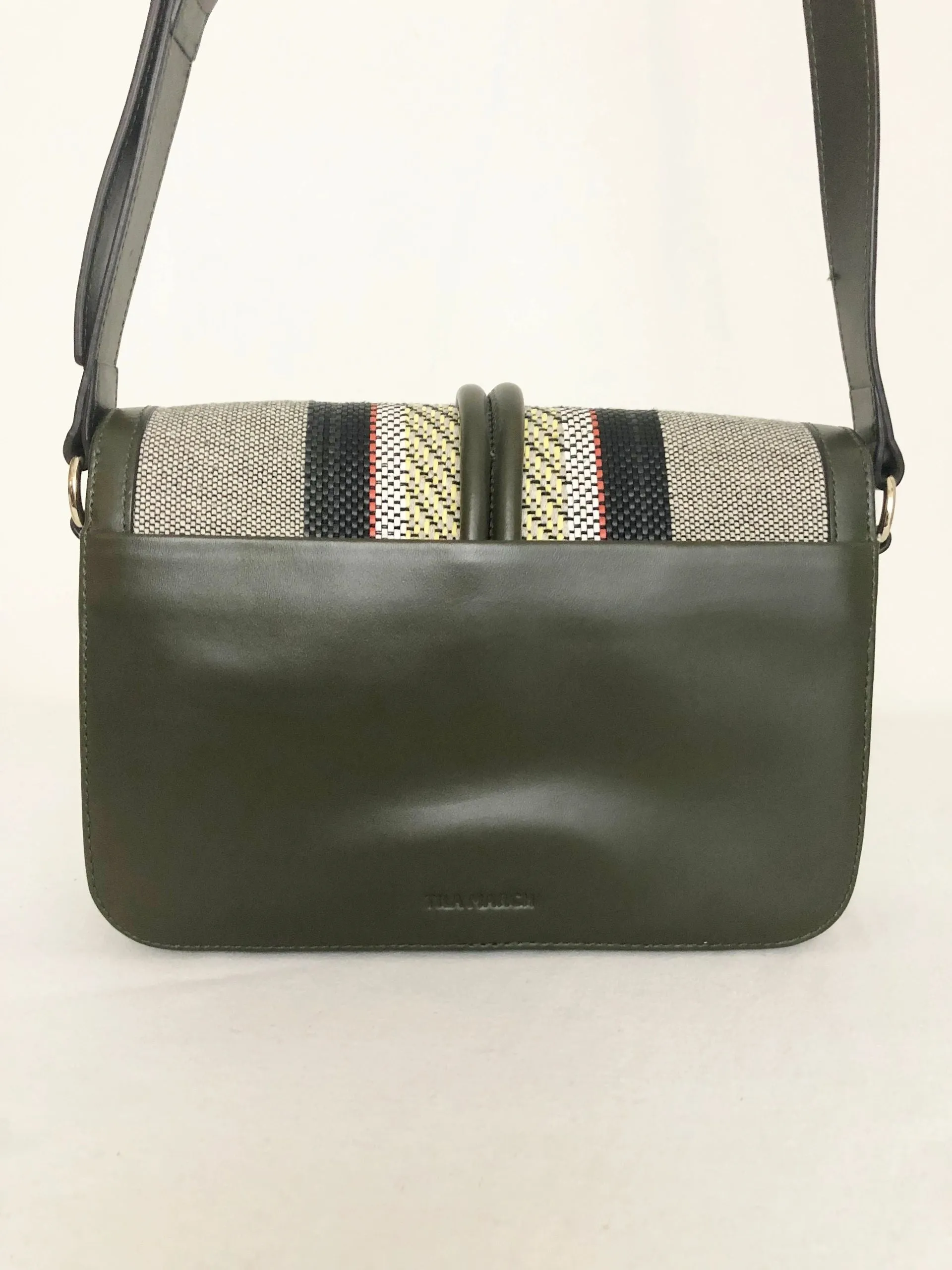 Leather & Canvas Crossbody