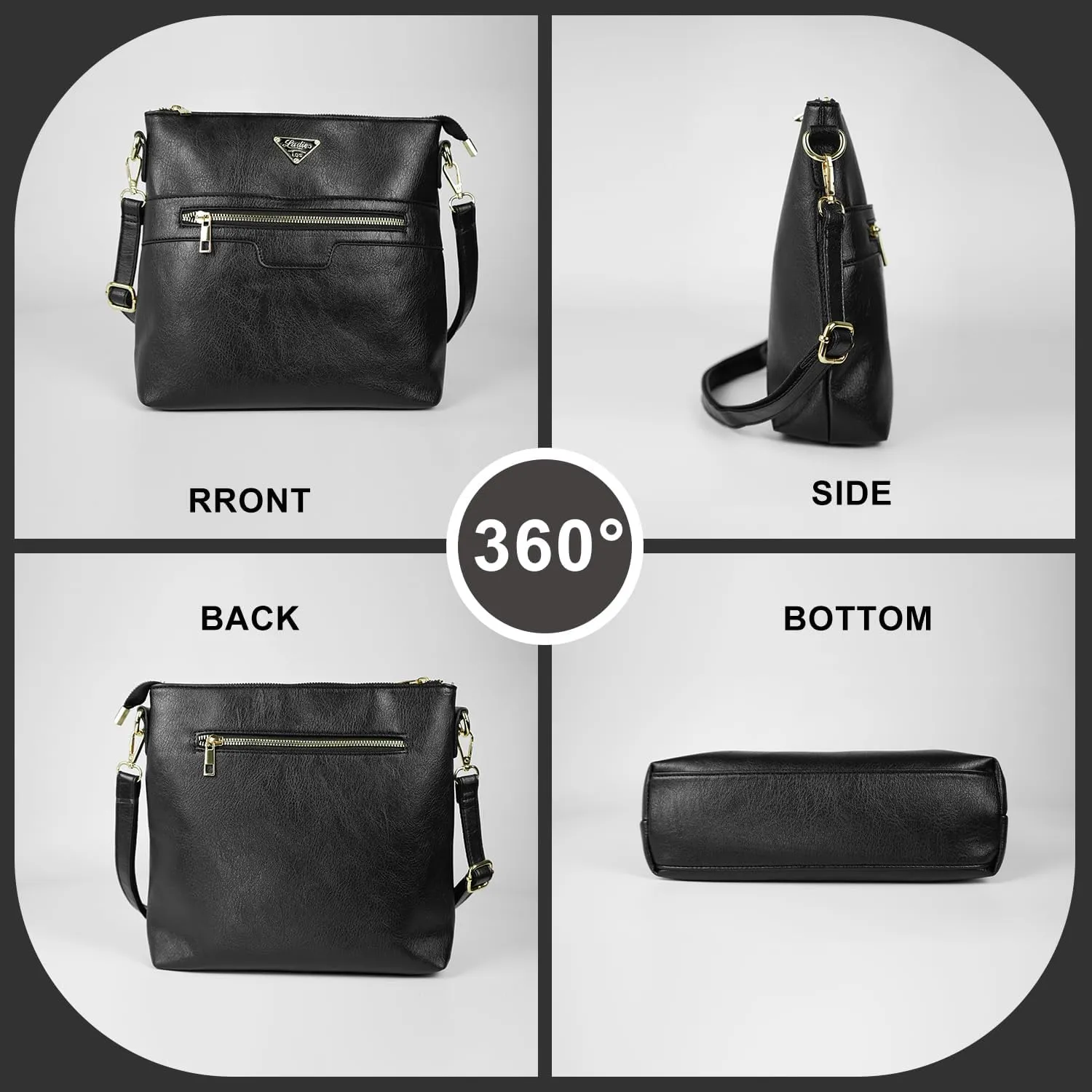 Leather Crossbody Bags for Women Medium Size, Trendy Soft Cross Body Bag for Woman 2024, Women's Crossbody Purses Travel