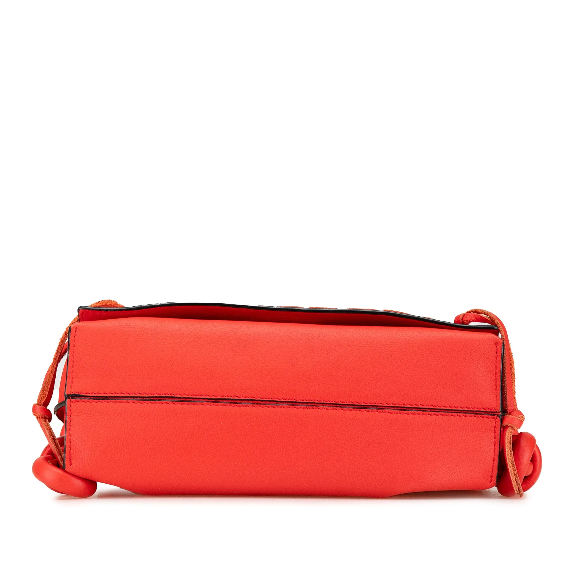 Leather Flamenco Knot Whipstitch Crossbody